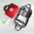 thumbnail image 4 of 1 pieza rojo vacío botiquín de primeros auxilios grande botiquín de primeros auxilios bolsa de viaje bolsa de emergencia almacenamiento ligero camping senderismo viajes deportes familia salud coche Rojo Verde, 4 of 5