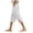 White, variant on vigerkar Pants for Women Side Button Capri Pants Casual Loose Fit Lounge Beach Pant with Pockets (Light Blue, M)
