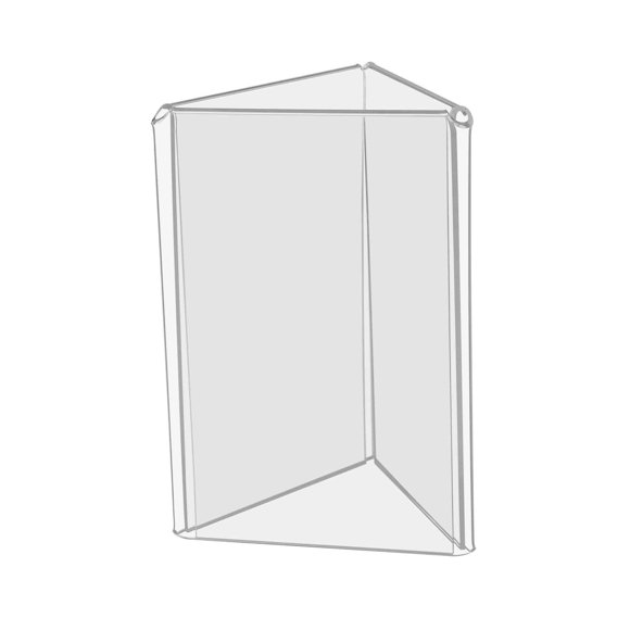 Marketing Holders 20 Pack Sign Holder 4 x 6 Inch 3 Sided Display Triangle Shape Menu Holder Table Tent Drink Food Menu Clear Acrylic Display Countertop Advertisements POP Stands