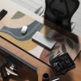 thumbnail image 2 of Long Mouse Pads for Desk,Brown Boho Geometric and Plant Pattern Desk Mats on Top Of Desks, Desk Mouse Pad Extra Large with 3mm Non-Slip Base and Stitched Edge for Gaming,Office,Work,Home 35.4"x15.7", 2 of 6