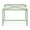 Green, variant on 13.25-inch High, White Iron Outdoor Side Table | Great for Summer Outdoor Fun | Brings Timeless Modern Style to Backyard