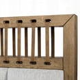 thumbnail image 6 of King Upholstered Bed with Strap Panel and Latte Finish, 6 of 8