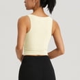 thumbnail image 5 of YueHuiYing Women's V Neck Crop Tops Basic Trendy Notched Sleeveless Slim Fit Summer Y2k Crop Tank Top, 5 of 5