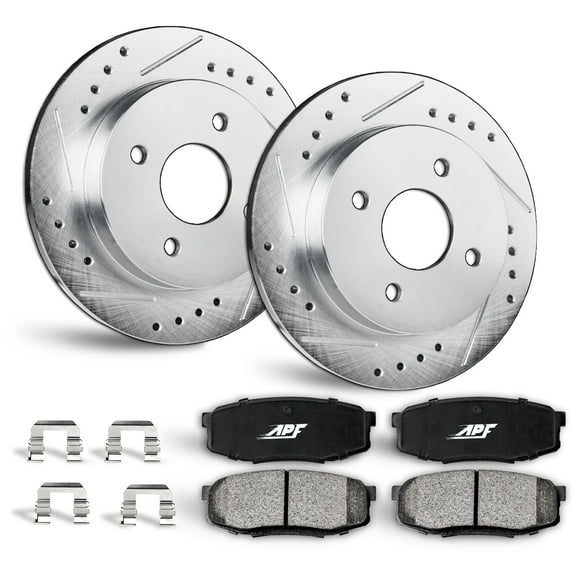 APF Front Brake Kit Rotors and Pads for Ford Fiesta 2011-2019