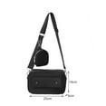 thumbnail image 7 of Mens Crossbody Bag Adjustable Strap Shoulder Bag for Daily Use Travel Work Black, 7 of 7