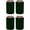 Dark Green, variant on Blank Soft Foam Collapsible Can Coolie (Gray, 4 Pack)