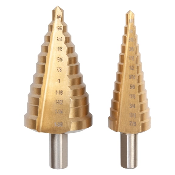 Performance Tool W9004 2-PieceTitanium Step Drill Set