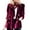 Wine, variant on Women Casual Suit Jacket Velvet Blazer with Double Breasted Buttons Work Office Suit Jacket with Pockets Casual Outfits Spring Fall Clothes