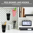 thumbnail image 2 of 5Pcs Pegboard Cup Hook Ring Peg Boards Premium Pegboard Containers Hooks, 2 of 6