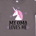 thumbnail image 4 of Inktastic My Oma Loves Me Girl Unicorn Girls Toddler T-Shirt, 4 of 5