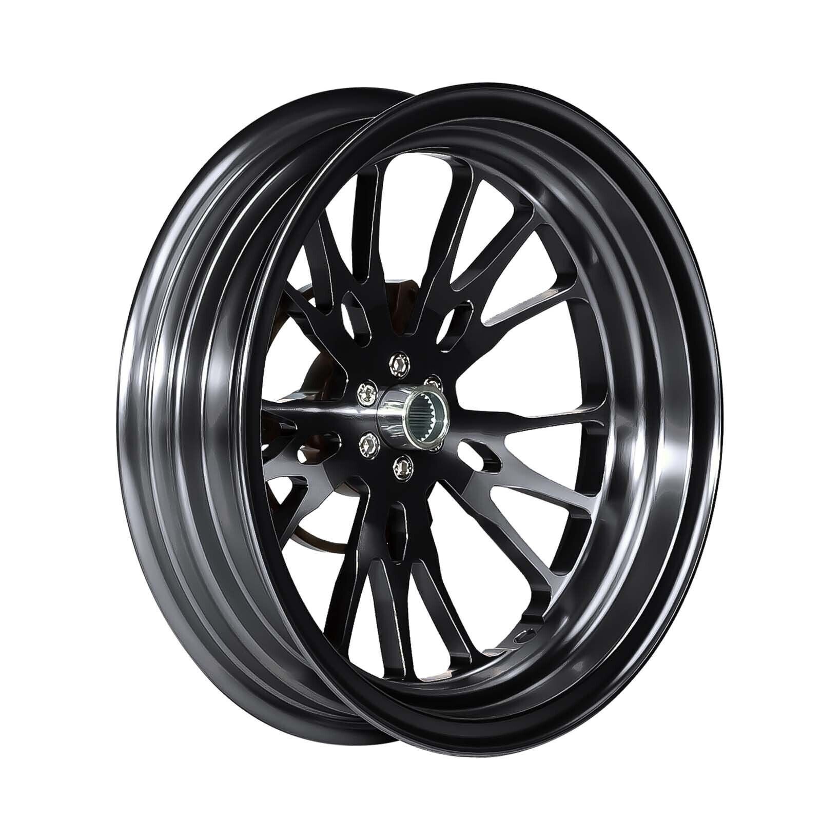Forged Aluminum Alloy Rims Wheels for Yamaha Zuma 125 2022 - 2024 - Black Color
