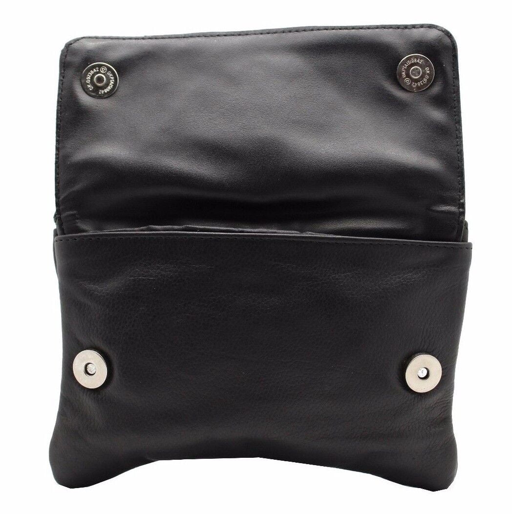 Crossbody Leather Pouch for Women Zipper Hip Belt Bag Clip-on Belt Purse Juzar Tapal Collection