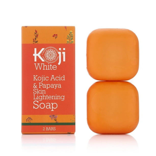 Kojic Acid & Papaya Skin Lightening Soap (2.82 oz / 2 Bars) Natural Brightening with
