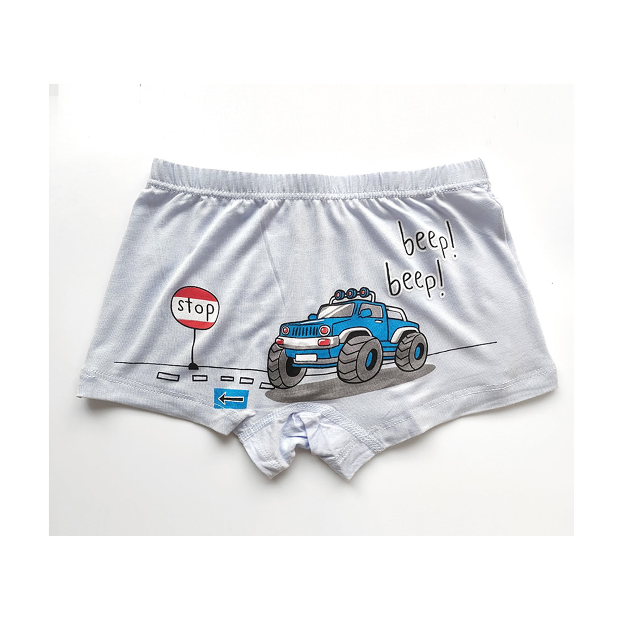 Toddler Little Boys Underwear Modal Cotton Boxer Briefs 5 Pack Car Print  2-7Y - Engineering Truck - CK18KWRY7DL