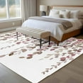 thumbnail image 4 of Rectangle Area Rugs 8 x 10 Ft, Brown Eucalyptus Leaves Non-Slip Residential Carpet, Spring Leaves Plants Country Indoor Crawling Mats Runner Rugs for Living Room/Dining Room/Bedroom, 4 of 8