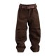 thumbnail image 1 of Figuras a escala 1/12 pantalones y cinturón de vestuario de muñecas en miniatura de cosplay para figuras de acción masculina de 6 pulgadas accesorio Pantalón marrón oscuro, 1 of 8