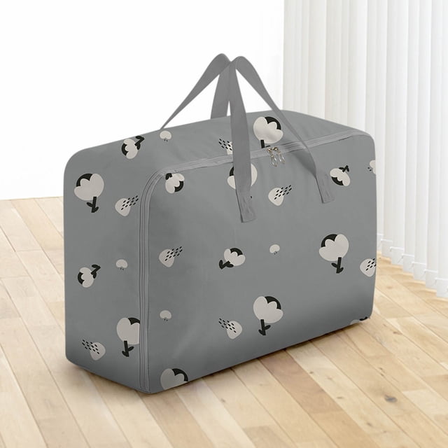 Deals Qaailabf Sacs de Rangement Réutilisables Extra Larges avec Poignées et Fermetures Éclair Solides, Sac de Déménagement Lavable Robuste, Organisateur de Placard sous le Lit pour Literie, Couverture