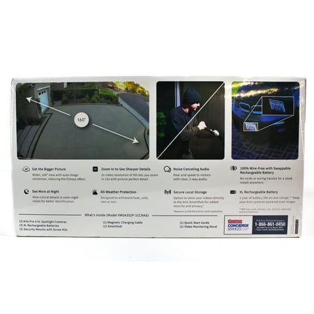 Arlo Pro 4 XL Spotlight 3 Camera Security Bundle