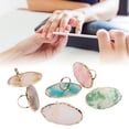 thumbnail image 4 of Nail Art Palettes Rings, Exquisite Resin Ring Color Mixing Palette Smoothing Surfaces Easy Cleansing Gold Edges  for Lip Colors, 4 of 7