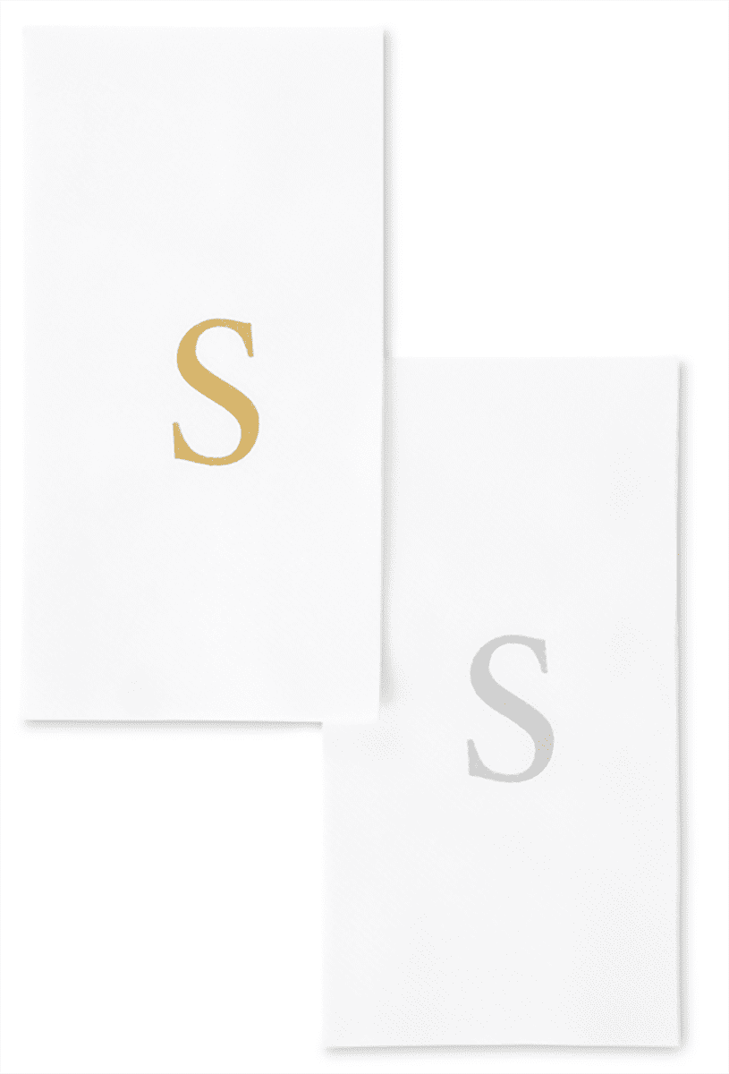 Singular Disposable Guest Towels Monogram Hand Towels Bathroom