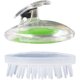 thumbnail image 4 of 1 pieza de cepillo de lavado de cabello verde, cepillo de masaje para limpiar el cuero cabelludo, peine de plástico con bolsa de aire, cepillo de peine de peluquería JM, 4 of 5
