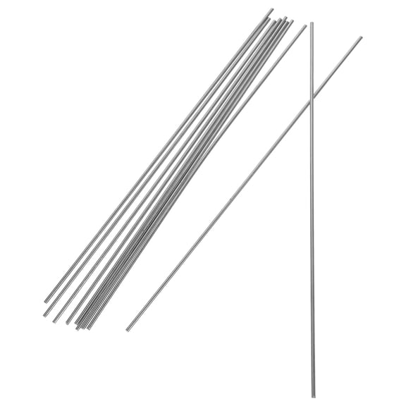 HOOWIFFY Knitting Rod Crochet Blocking Supplies Silver 10pcs