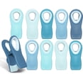 thumbnail image 1 of HAHDAXIA 10 Pc Bag Clips with Magnet- Food Clips, Chip Clips, Bag Clips for Food Storage with Air Tight Seal Grip for Bread Bags, Snack Bags and Food Bags (Bright Blue), 1 of 6