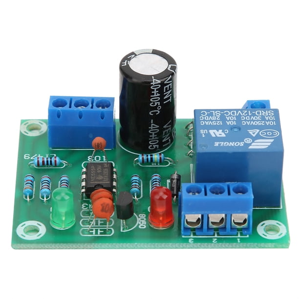 Controlador automático de nivel de agua, DC 12V Módulo de interruptor de controlador de nivel Interruptor de nivel de agua Controlador de sensor de líquido Kit de módulo de bricolaje Accesorio eléctri