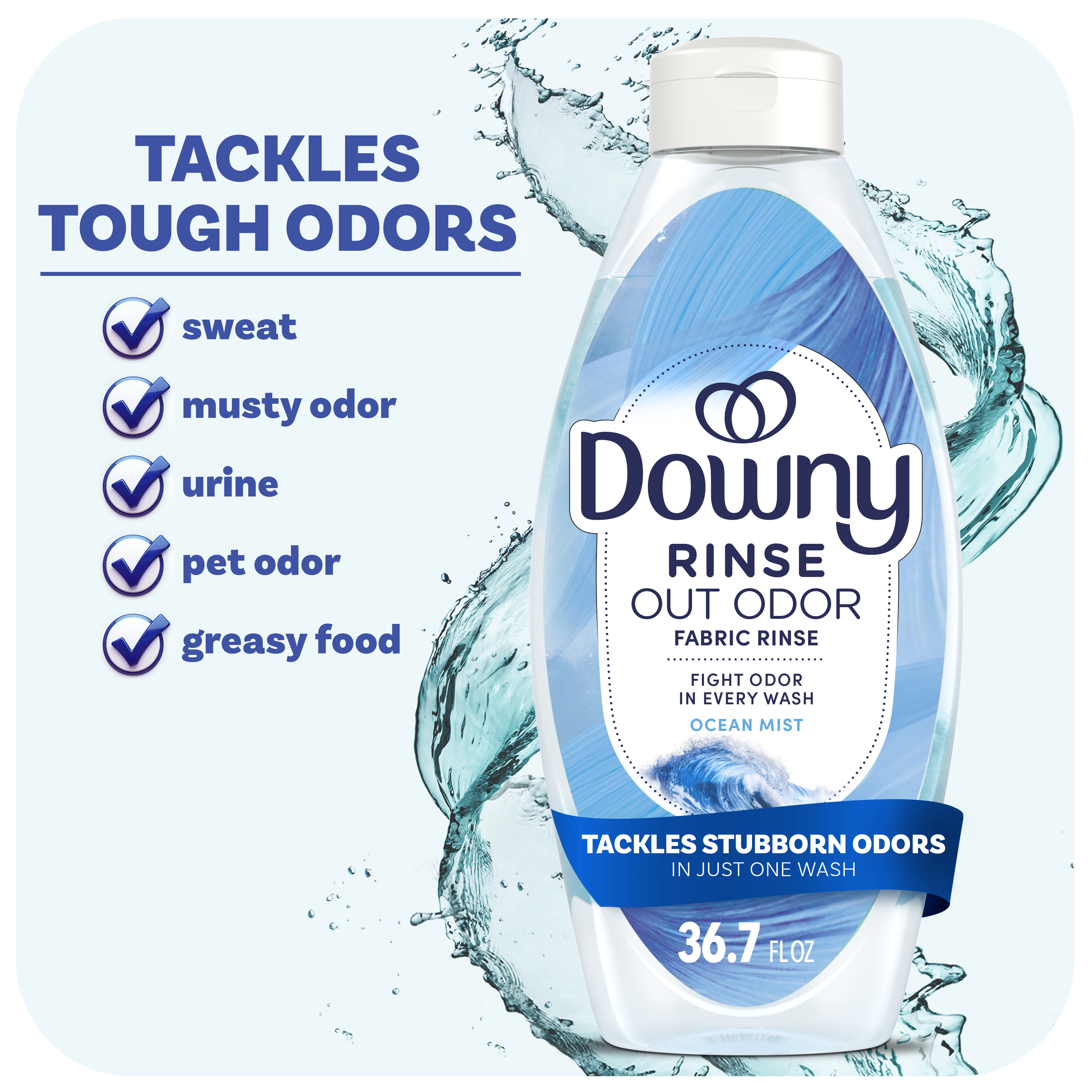 Downy Rinse Laundry Odor Remover, Ocean Mist Scent