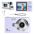thumbnail image 1 of Cámara Digital Para Niños, 4K Fotos Y Video 1080P, Zoom 16x, Pantalla LCD 2.4", Recargable, Fácil De Usar Para Niños 5+ (Colores: Púrpura, Rosa, Negro, Blanco, Plata), 1 of 5
