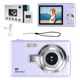 thumbnail image 1 of Cámara Digital Para Niños, 4K Fotos Y Video 1080P, Zoom 16x, Pantalla LCD 2.4", Recargable, Fácil De Usar Para Niños 5+ (Colores: Púrpura, Rosa, Negro, Blanco, Plata), 1 of 5