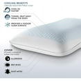 thumbnail image 6 of PureCare Cooling Gel-egant Sculpted Memory Foam and Gel Pillow Featuring Reversible Comfort & Sculpted Support, King (PCFRIOG611), 6 of 7