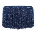 thumbnail image 1 of Uxcell Franges à Sequins, Franges à Pompons pour Couture, Robe Latine, Scène, Bleu Marine, 2 Yards x 6 Po, 1 of 7