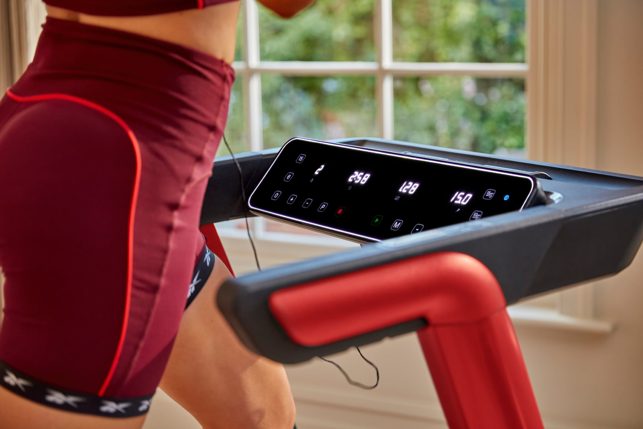 Reebok FR20z Floatride Treadmill - Red with Incline, Bluetooth, Walking or Running, 2.25 HP, 11.2 MPH