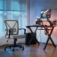 thumbnail image 3 of Alden Design Adjustable Mesh Office Chair Mid Back Executive Chair with Wheels, Dark Gray, 3 of 11
