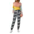 thumbnail image 2 of xiaxaixu Female Thickened Elk Print High Waist Pyjama Trousers Lacing Pants, 2 of 9