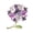 Purple, variant on Ms. Tarien Enamel Lilac Flower Brooch—Hydrangea-inspired design, suitable for adorning necklines or for wedding wear.