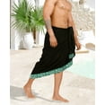 thumbnail image 3 of LA LEELA Men's Pareo Regular Swimsuits Sarong Long Swim Beach Wrap One Size Geometric, Turquoise Summer Vacation Aloha, 3 of 4