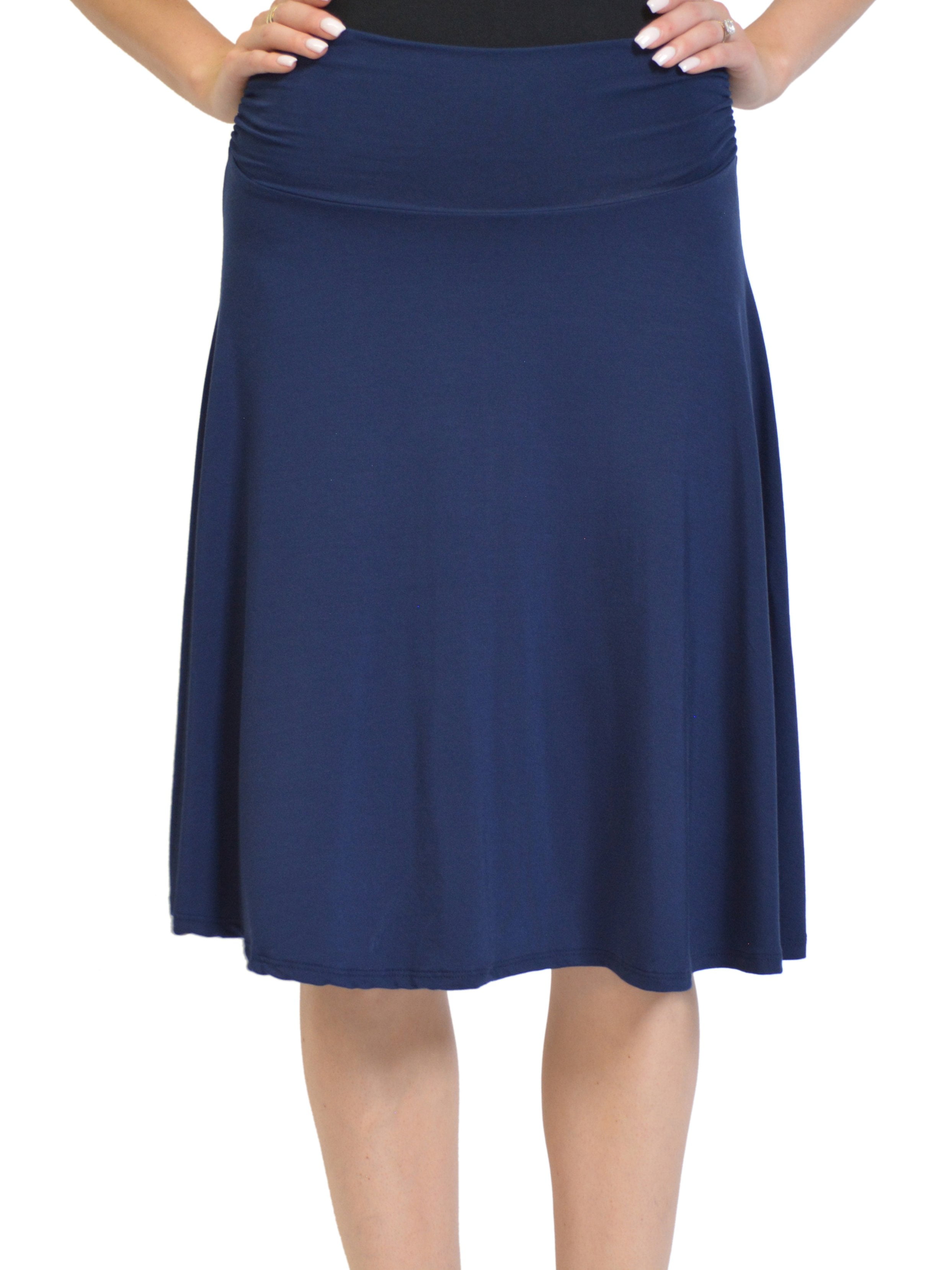 Flowy Knee Length Skirt for Girls, Women, and Plus Jordan Ubuy