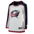 thumbnail image 2 of Women's Fanatics White Columbus Blue Jackets Away Breakaway Jersey, 2 of 3