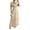 Z29Yellow, variant on Womens Summer Dresses, Floral Chiffon Long Maxi Dress, Square Neck Puff Sleeve Ruched Waist Flowy Dress Pink L