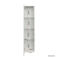 thumbnail image 5 of Noble House 66.9" Tall Side Cabinet, LED Strip Lighting, Entryway Slim Storage Tower, Melamine Finish, White, 5 of 14