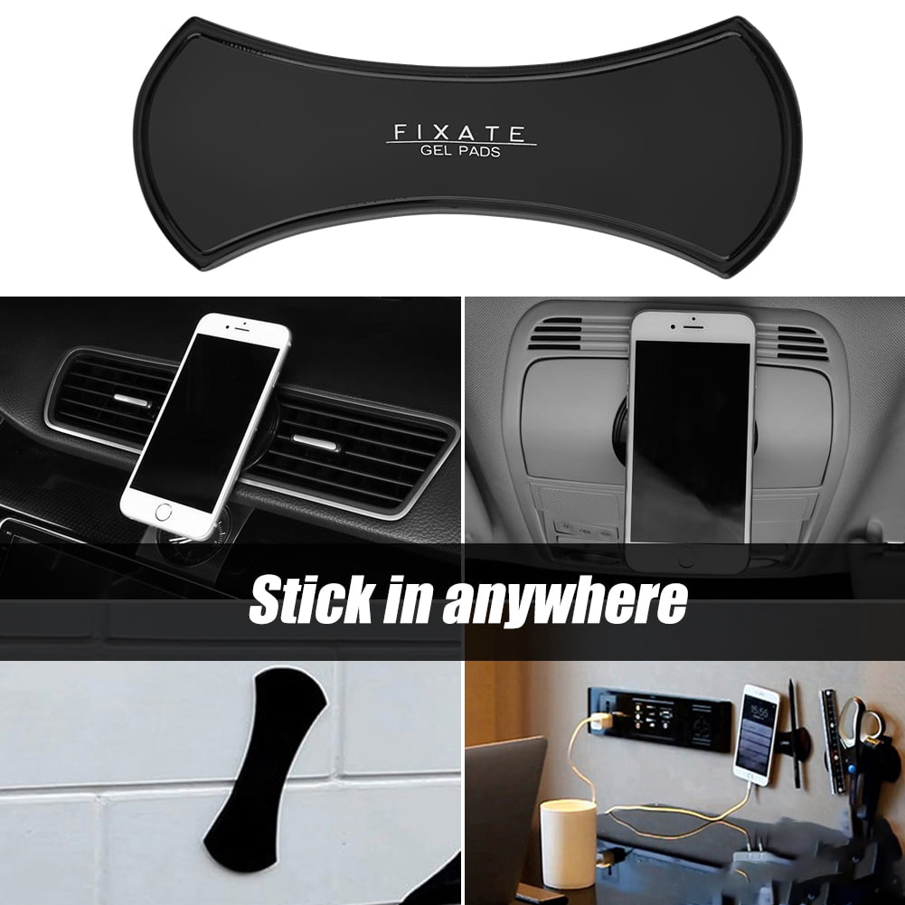 Tebru Gel Pad Phone Holder, Sticky Gel Pad,Strong Sticky Nano Rubber Universal Gel Pad Car Phone Bracket Holder