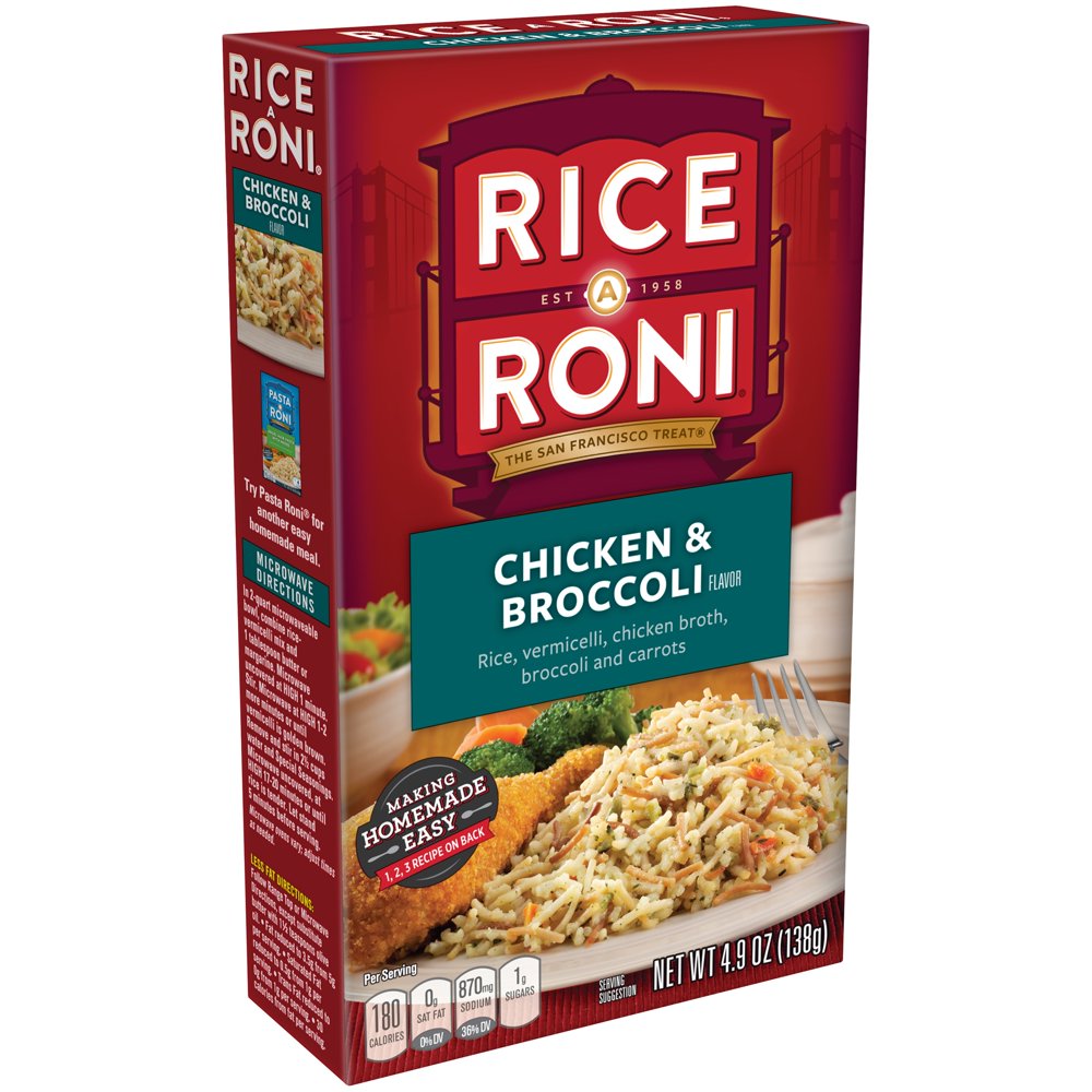 Rice A Roni Rice And Vermicelli Mix Chicken And Broccoli 49 Oz Box 