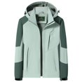 thumbnail image 1 of Fanxing Manteau de Pluie Liquidation 2023 Manteau de Pluie Imperméable pour Femmes Léger Coupe-Vent à Fermeture Éclair Complète Manteau Matelassé Extérieur Actif Compact Imperméable d'Automne Coupe-Vent avec Capuchon, 1 of 2
