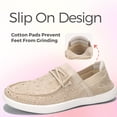 thumbnail image 5 of LUCKY STEP Rhinestone Loafers Shoes Comfort Slip On Mesh Knit Walking Shoes,Beige,Womens, 5 of 10