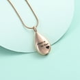thumbnail image 4 of Urn Necklaces for Ashes Carved Always in my heart Teardrop Keepsake Ashes Necklace Urn Pendant Cremation Memorial Jewelry, 4 of 7
