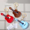 thumbnail image 4 of Loamitoy Keychain Pendant Musical Style Faux Leather Guitar Charm Keyring Access Card Holder Schoolbag Key Pendant Keychain Accessories, 4 of 7