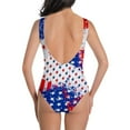 thumbnail image 3 of 50% off Bathing Suit for Women 4th Of July ZHUGeLI Women's Sexy One-piece Bikini Lace Up Independence Day Printed Swimsuit Long Skirt Two-piece Sets Swimwear American Flag Patriotic Outfits, 3 of 5