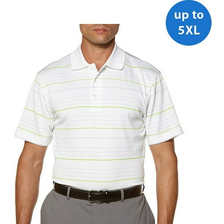 Ben Hogan Big Men's Short Sleeve Striped Yd Polo